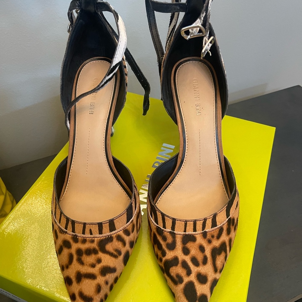 -Preowned Multi-Print (Zebra And Leopard) Ankle S… - image 2